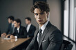 © HiroSund - Young businessman attending a meeting, Generative AI
