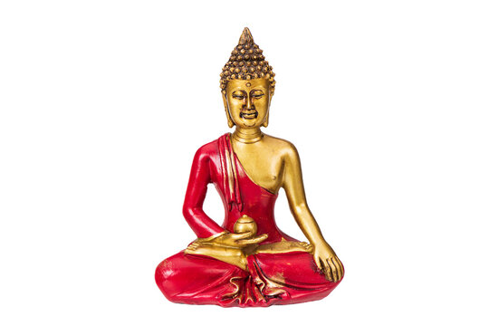 Fototapete - isolated Buddha sculpture