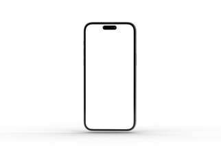 Wall Mural - Smartphone frame less blank screen. Mockup generic device. 3d