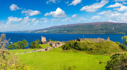 Sticker - Urquhart Castle along Loch Ness lake