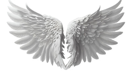 angel wings isolated on white transparent background