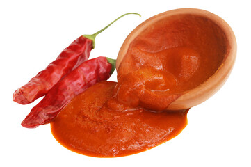 Wall Mural - Red hot chilies with paste