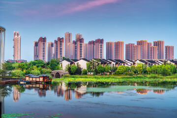 Wall Mural - Sunac Cultural Tourism City, Wuxi, China