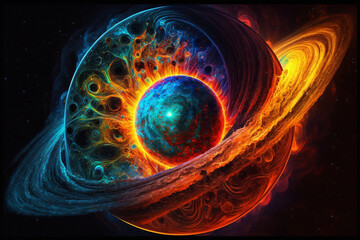 Wall Mural - Planets and the universe