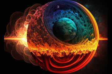 Wall Mural - Planets and the universe