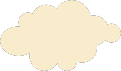 Wall Mural - Skin tones cloud pattern