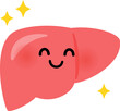 © logistock - 健康な肝臓のキャラクター