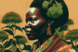Wangari Maathai founding the Green Belt Movement in Kenya made with generative ai