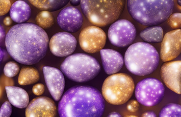  紫色の宝石のイラスト(AI generated image)