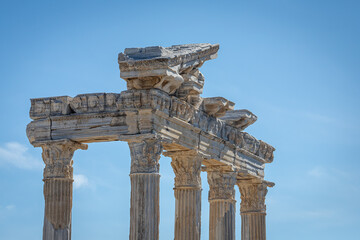 Wall Mural -    . Temple of Apollo ancient ruins in Side Turkey