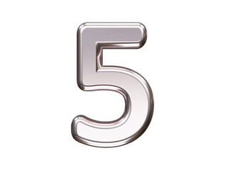 Poster - Number text effect vector illustration transparent element