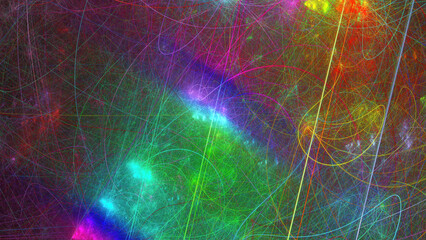 Poster - Digital fractal art computer generated 3D rendered graphics, abstract shapes and forms, beautiful fractal pattern for creativity, imagination, meditation, for poster, banner or background