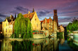 © Cavan Images - Sound and light show at night in the city of Bruges