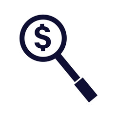 Sticker - Business money finding icon