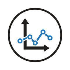 Poster - Business growth graph icon