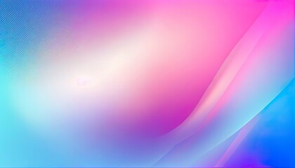 Soft gradient Banner with Smooth Blurred pink and blue holographic colors 