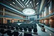 Large Professional Conference Facility. Photo generative AI