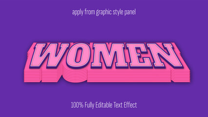 Poster - Women - fully editable text effect for women's history month, mothers day, and women's day projects.