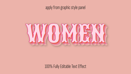 Poster - Women - fully editable text effect for women's history month, mothers day, and women's day projects.