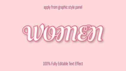 Poster - Women - fully editable text effect for women's history month, mothers day, and women's day projects.