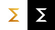 letter e sigma logo elegant monogram vector icon Design template