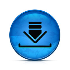 Wall Mural - Download Help icon on classy splash blue round button illustration