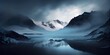 Vast Untouched Sacredness: A Moody Enchantment in Frozen Glacial Landscape - Generative Ai