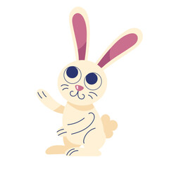 cute rabbit spring