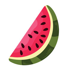 Sticker - fresh watermelon fruit healthy