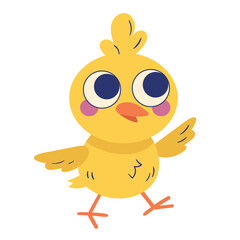 Sticker - cute chick spring