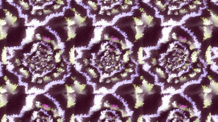 Fototapete - Abstract kaleidoscopic pattern with flashing lights. Motion. Psychedelic pattern with kaleidoscopic details. Changing flashing pattern with bright flashes in psychedelic style