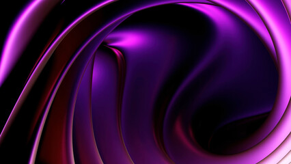 Poster - Abstract swirl tunnel in purple and pink colors. Design. Colorful rotating and bending texture, striped vortex.