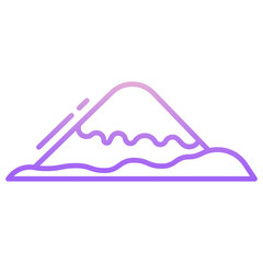 Sticker - hill icon