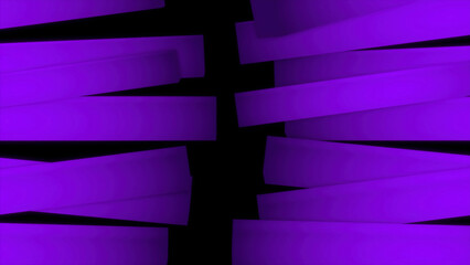 Poster - Pile of colorful stripes on a black background. Motion. Yellow wide lines looking like old skewed fence.