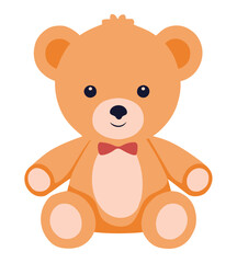 Sticker - little bear with bowtie