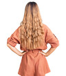 © Krakenimages.com - Beautiful caucasian woman with blonde hair wearing summer jumpsuit standing backwards looking away with arms on body
