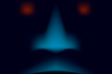 scary face on dark background, exorcist,vector