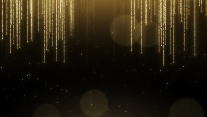 Wall Mural - gold luxury glitter abstract background, beautiful festive sparkle light