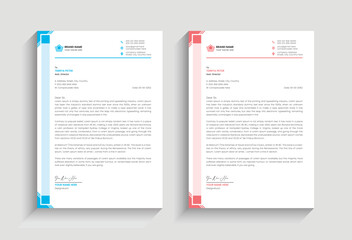  minimal simple creative unique corporate business identity letterhead vector template design