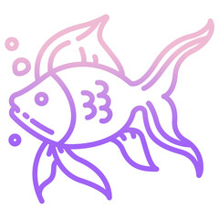 Wall Mural - Fish icon