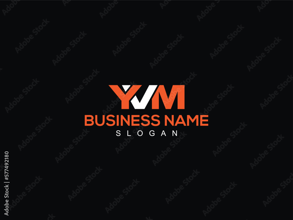 Stylish YVM Alphabet Letter, yvm Logo Icon For Shop Stock Vector ...