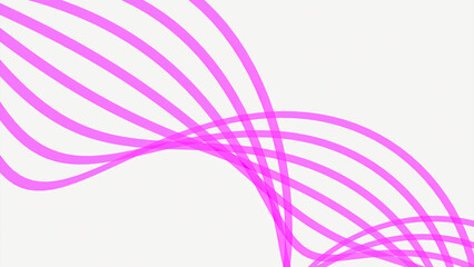 Poster - Abstract line of curved stripes moves in space. Design. Curved lines in moving stream on white background. Frozen curved lines in moving stream