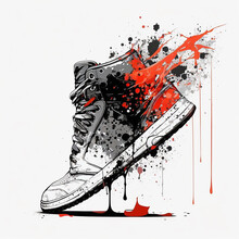 Wallpaper, Running Shoes, White Background