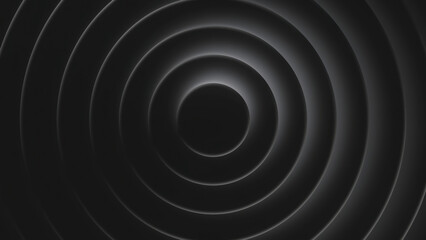 Aufkleber - Background with circles and rotating shadow. Motion. 3D layers with circles and rotating shadow. Effect of rotating circles with moving colored shadow