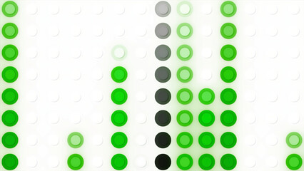 Poster - Animated background with multicolored streams of stripes from dots. Motion. Straight multicolored dots move in striped streams. Stylish dot stripe animation for transitions