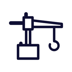 Poster - construction crane icon