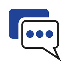 Poster - contact chat bubble icon