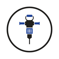 Canvas Print - Electronic tools road drill icon