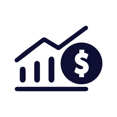 Wall Mural - financial money growth icon