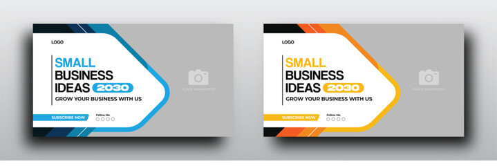 small business idea youtube thumbnail or web banner